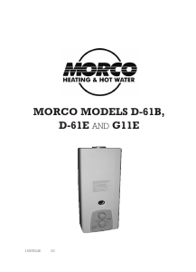Handleiding Morco G-11E Geiser