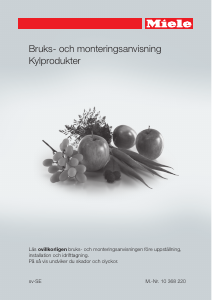 Bruksanvisning Miele K 28202 D edt/cs Kylskåp