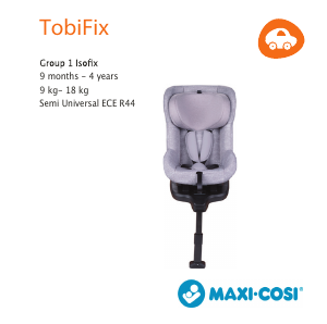 Manual Maxi-Cosi TobiFix Cadeira auto
