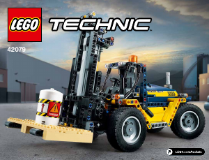 Manual de uso Lego set 42079 Technic Carretilla elevadora de alto rendimiento