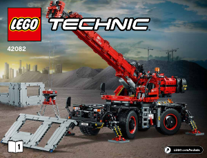 Bruksanvisning Lego set 42082 Technic Terrängkran