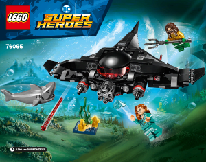 Handleiding Lego set 76095 Super Heroes Aquaman Black Manta aanval