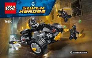 Kullanım kılavuzu Lego set 76110 Super Heroes Batman - Pençelerin Saldırısı