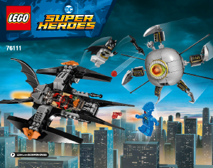 Bruksanvisning Lego set 76111 Super Heroes Batman: Brother Eye pågripes