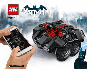 Manual Lego set 76112 Super Heroes Batmobil controlat prin aplicatie