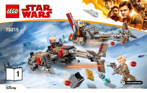 Instrukcja Lego set 75215 Star Wars Skutery jeźdźców Chmur
