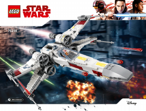Manual de uso Lego set 75218 Star Wars Caza Estelar ala-X