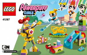 Kullanım kılavuzu Lego set 41287 Powerpuff Girls Bubbles'ın Oyun Parkı Karşılaşması