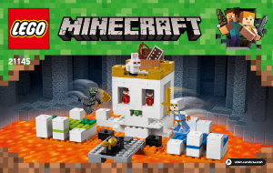 Bruksanvisning Lego set 21145 Minecraft Hodeskallearenaen
