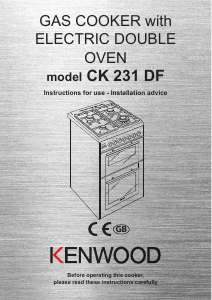 Manual Kenwood CK 231 DF Range