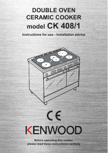 Handleiding Kenwood CK 408/1 Fornuis