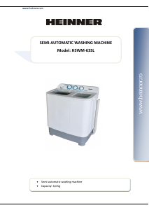 Handleiding Heinner HSWM-63SL Wasmachine