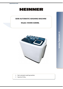 Handleiding Heinner HSWM-AD84BL Wasmachine