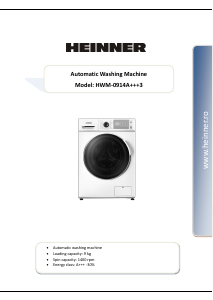 Manual Heinner HWM-0914 Washing Machine