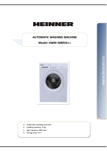 Manual Heinner HWM-5080V Mașină de spălat