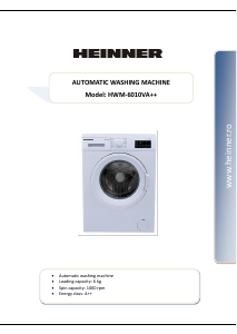 Manual Heinner HWM-6010V Washing Machine