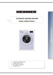 Manual Heinner HWM-V7012 Washing Machine