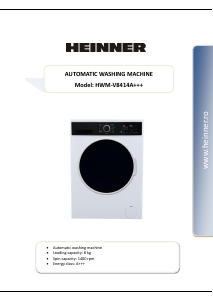 Manual Heinner HWM-V8414 Washing Machine