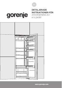 Bruksanvisning Gorenje RI2181A1 Kylskåp