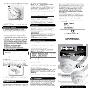 Handleiding FireHawk FH250BB Rookmelder