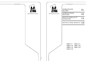 Manual ETNA 1925VC Range