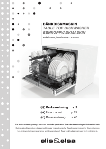 Manual Elis and Elsa CBD6600V Dishwasher