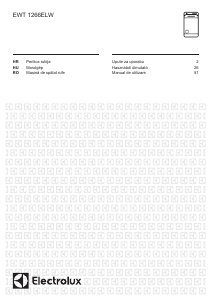 Manual Electrolux EWT1266ELW Mașină de spălat