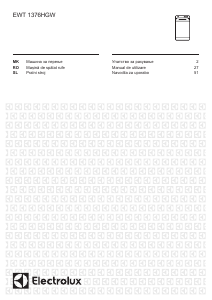 Manual Electrolux EWT1376HGW Mașină de spălat