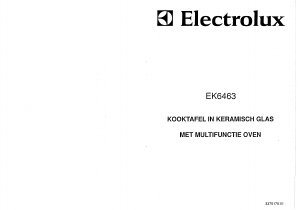 Handleiding Electrolux EK6463 Fornuis