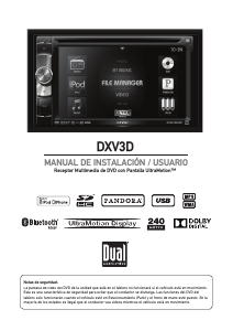 Manual de uso Dual DXV3D Radio para coche