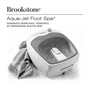 Handleiding Brookstone Aqua-Jet Voetenbad