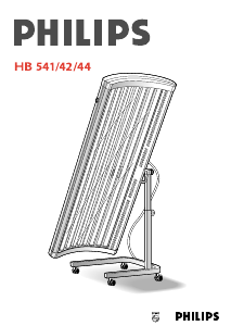 Manual Philips HB544 Sunbed