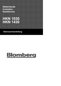 Handleiding Blomberg HKN 1030 Fornuis