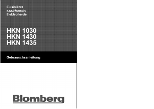 Mode d’emploi Blomberg HKN 1435 Cuisinière