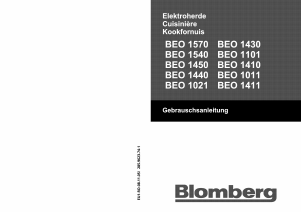 Bedienungsanleitung Blomberg BEO 1411 Backofen