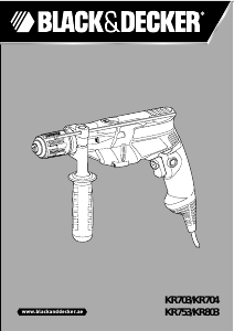 Manual Black and Decker KR803 Impact Drill