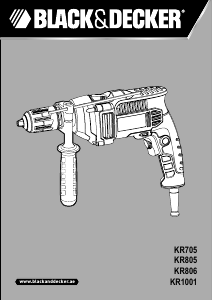 Manual Black and Decker KR805 Impact Drill