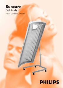 Manual Philips HB555 Suncare Sunbed