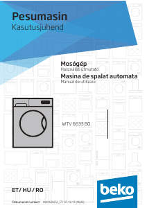 Használati útmutató BEKO WTV 6633 B0 Mosógép