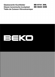 Bedienungsanleitung BEKO EB 9840 XHN Kochfeld