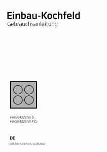 Bedienungsanleitung BEKO HIAG 64223 SX-D Kochfeld