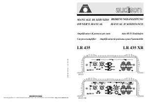 Manuale Audison LR 435 Amplificatore auto