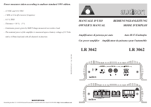 Manual Audison LR 3042 Car Amplifier