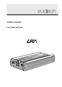 Handleiding Audison LRx 1.400 Autoversterker