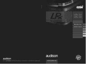 Handleiding Audison LRx 2.4 Autoversterker