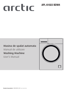 Manual Arctic APL61022BDW4 Mașină de spălat