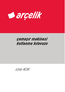 Kullanım kılavuzu Arçelik 2200 ACM Çamaşır makinesi