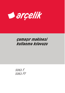 Kullanım kılavuzu Arçelik 5063 F Çamaşır makinesi