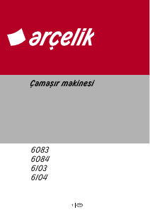 Kullanım kılavuzu Arçelik 6083 Çamaşır makinesi