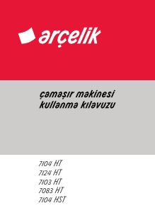 Kullanım kılavuzu Arçelik 7083 HT Çamaşır makinesi